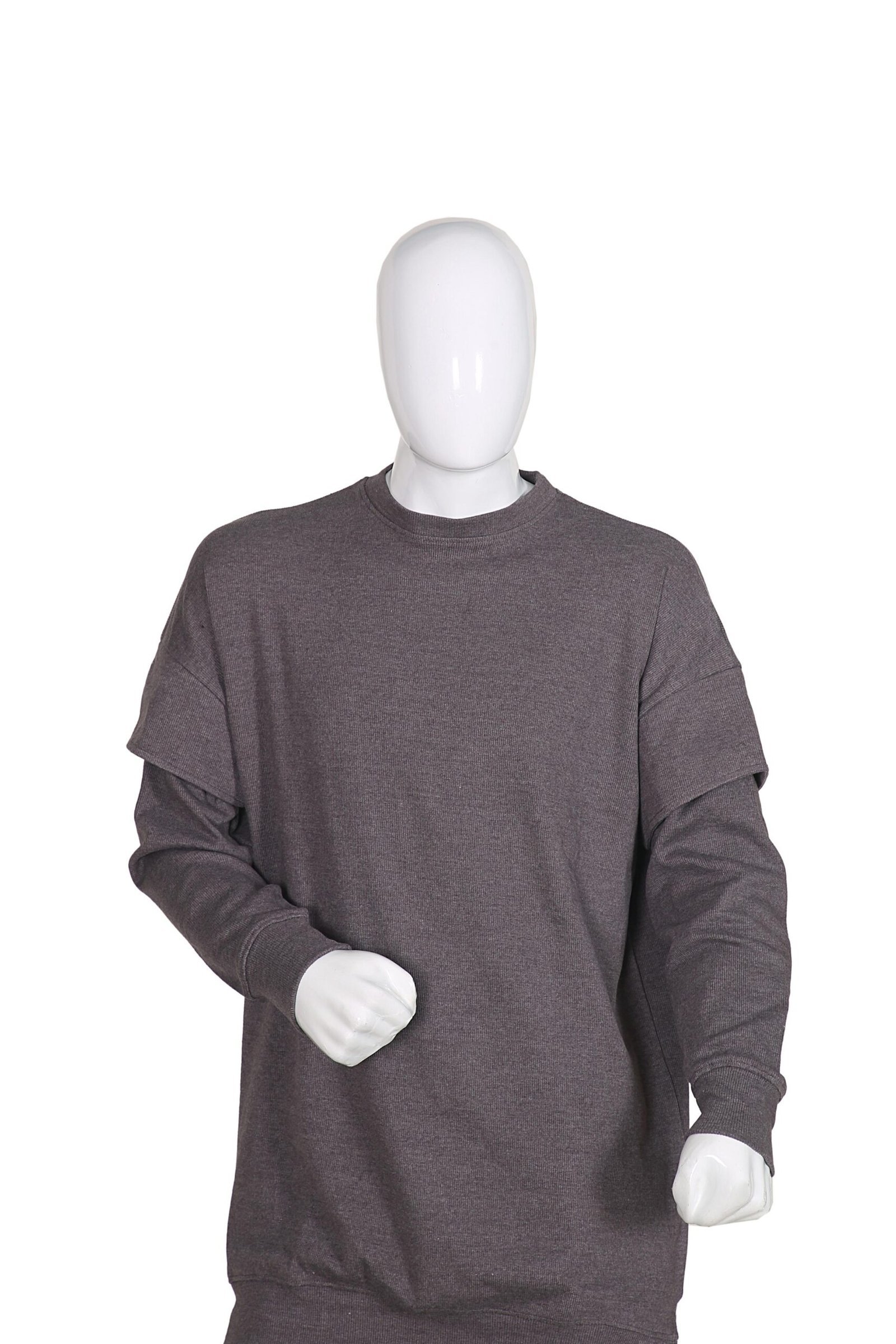 Rib Layer Jumper Dress